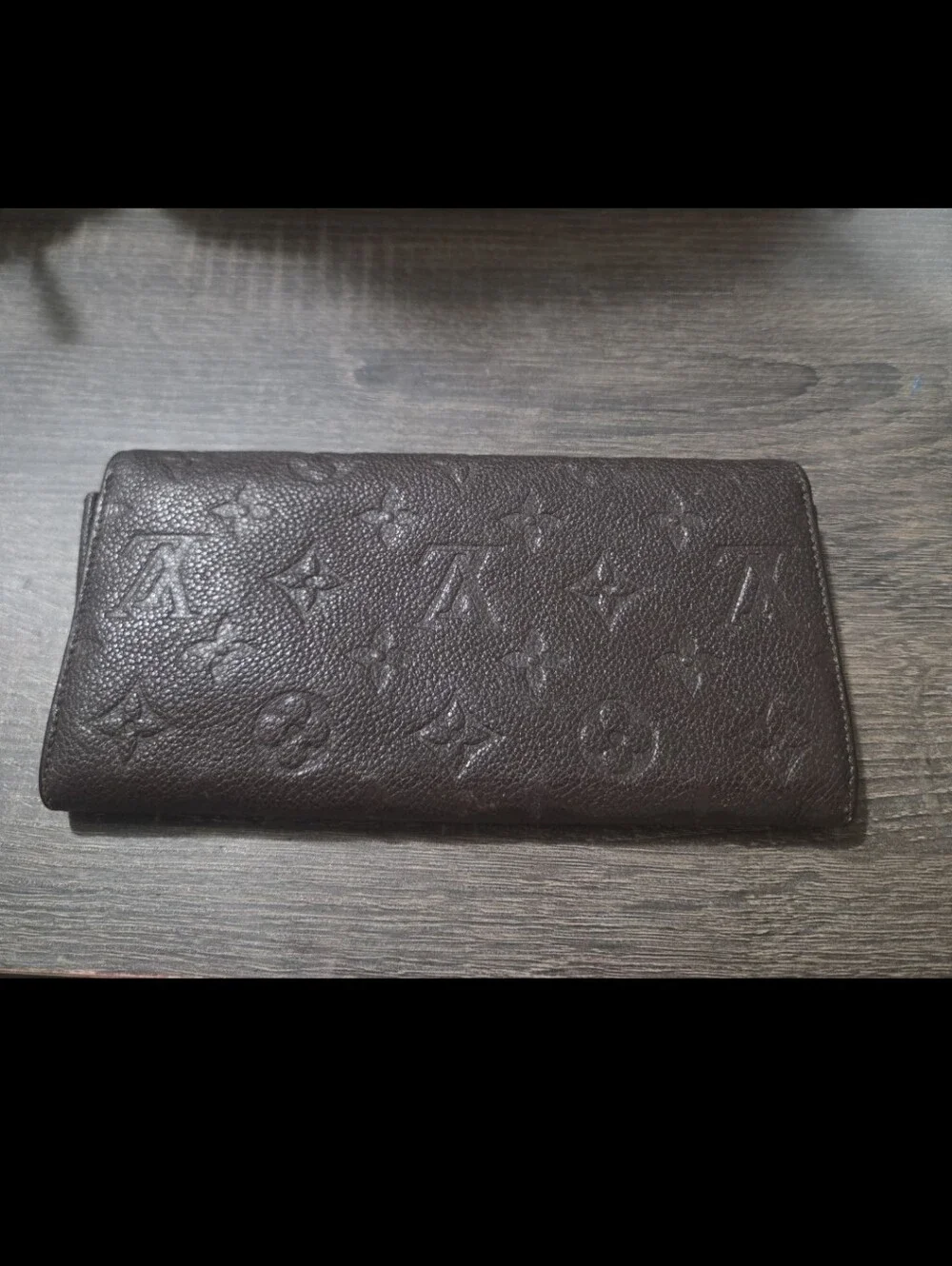 Louis Vuitton Curieuse Empreinte Leather wallet brown